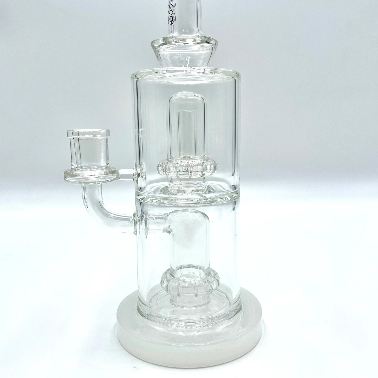 9" AFM UFO Double Perc Glass Dab Rig